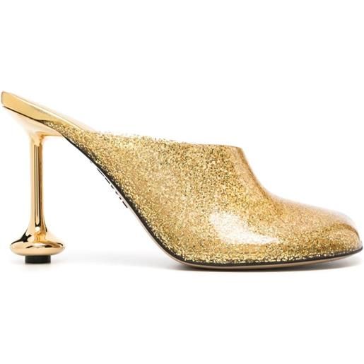 LOEWE 105mm toy transparent mules - oro