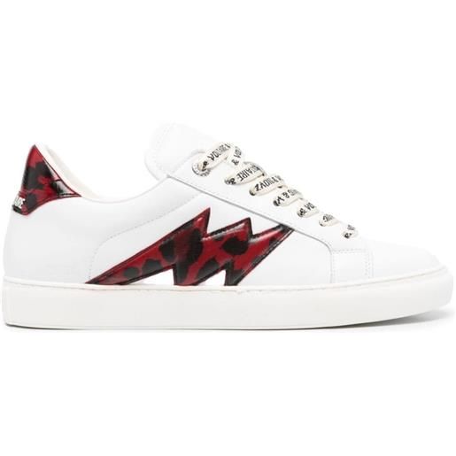 Zadig&Voltaire sneakers le flash in pelle - bianco
