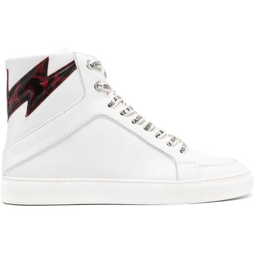 Zadig&Voltaire sneakers hill flash in pelle - bianco