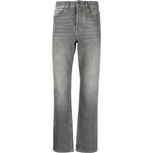 Zadig&Voltaire jeans dritti con effetto schiarito - grigio