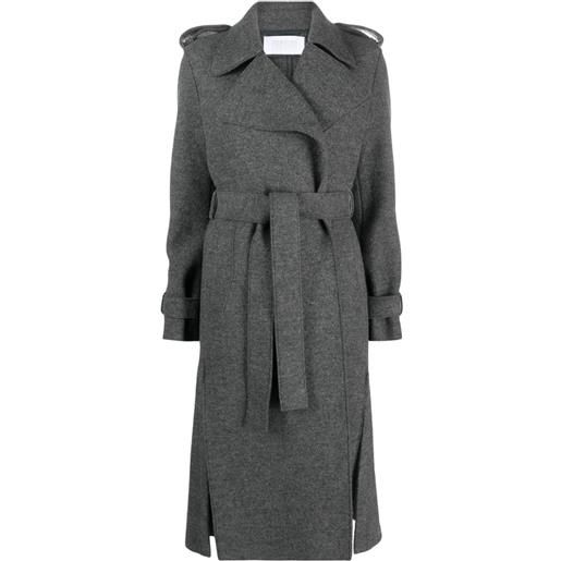 Harris Wharf London cappotto doppiopetto con cintura - grigio