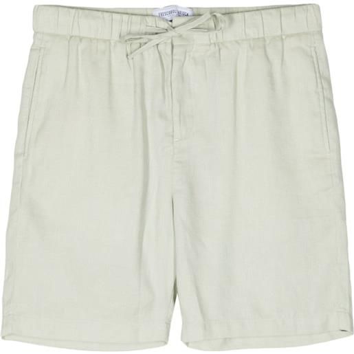 Frescobol Carioca felipe cotton-linen shorts - verde