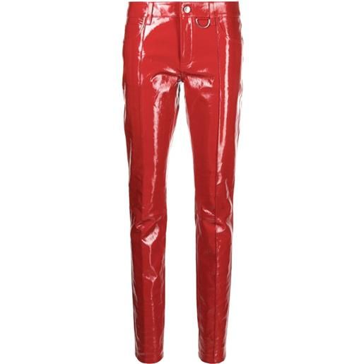 Zadig&Voltaire pantaloni skinny peko - rosso