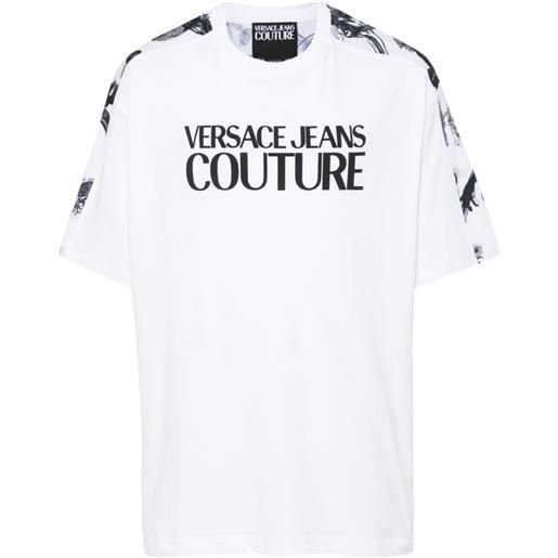 Versace Jeans Couture logo-print cotton t-shirt - bianco