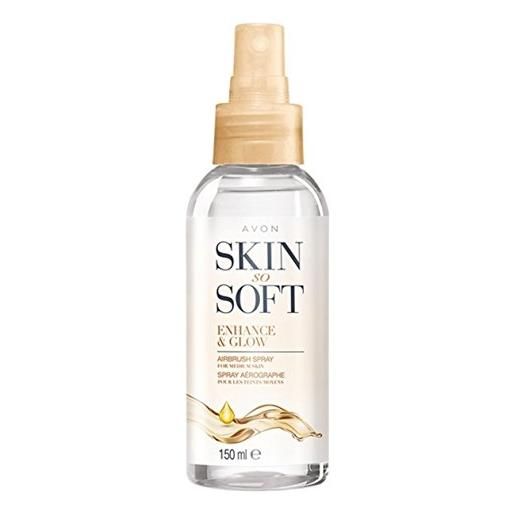 AVON skin so soft enhance & glow olio per il corpo spray con effetto brillante