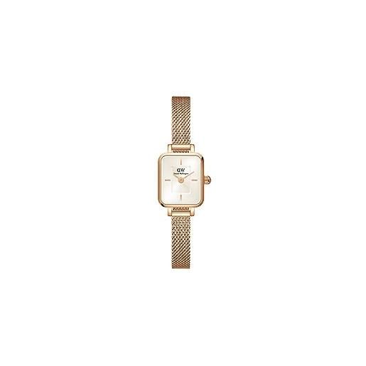 Daniel Wellington quadro orologi 15.4x18.2mm double plated stainless steel (316l) rose gold