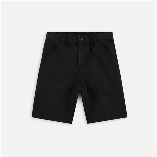 Carhartt WIP single knee shorts black garment dyed uomo