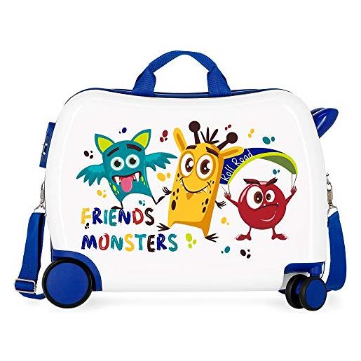 Roll road little me friends ride-on suitcase 2 multi-direction spinner wheels