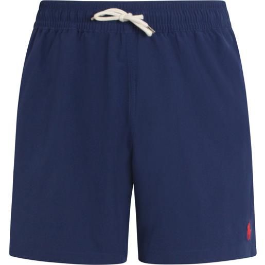 POLO RALPH LAUREN shorts mare blu con mini logo per uomo