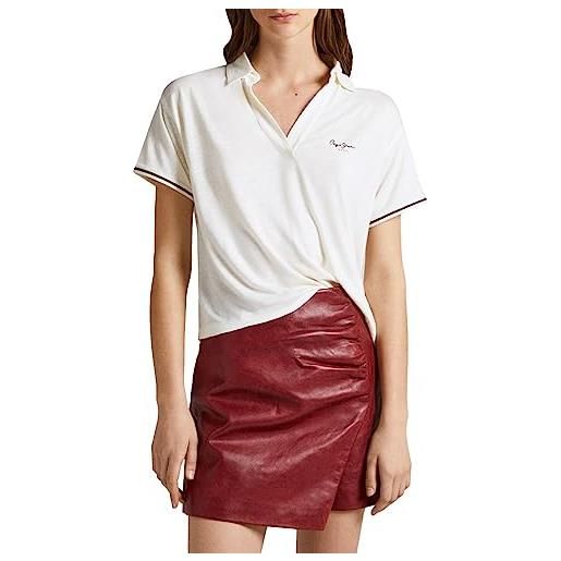 Pepe Jeans berry, t-shirt donna, bianco (mousse), m