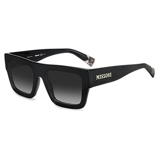 Missoni occhiali da sole mis 0129/s black/grey shaded 53/20/145 donna