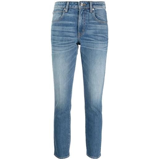 SLVRLAKE jeans loulou slim con vita media - blu