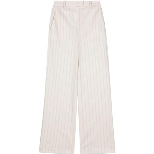 Circolo 1901 pinstripe high-waisted trousers - toni neutri