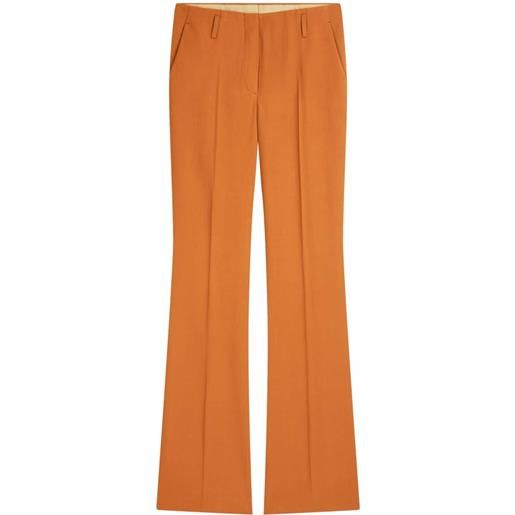 DRIES VAN NOTEN pantaloni svasati sartoriali - arancione