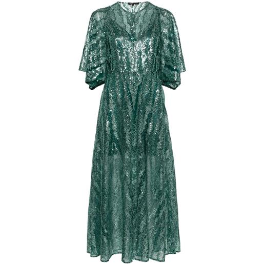 Maje sequinned maxi dress - verde