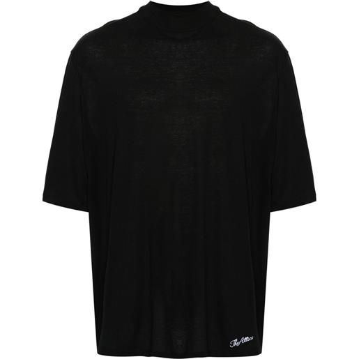 The Attico t-shirt con ricamo - nero