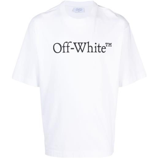 Off-White t-shirt bookish con stampa - bianco