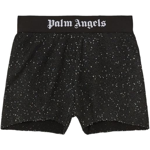 Palm Angels shorts con logo - nero