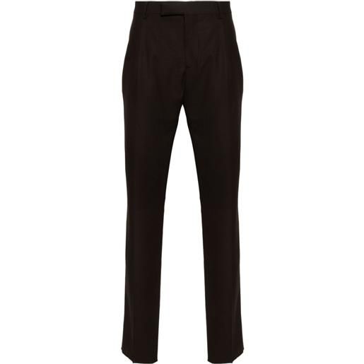 Lardini pleat-detail tailored trousers - marrone