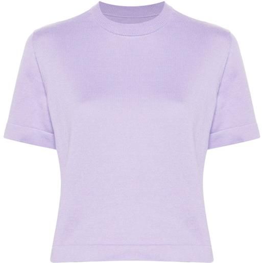 Cordera fine-knit cotton t-shirt - viola