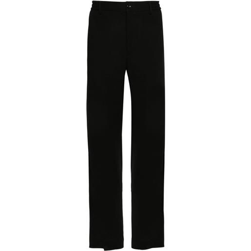 Tagliatore wool-blend tapered trousers - nero