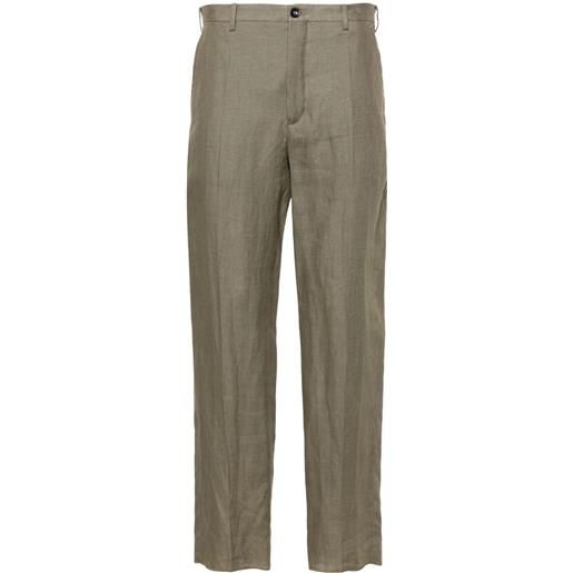 Incotex mid-rise tapered trousers - toni neutri