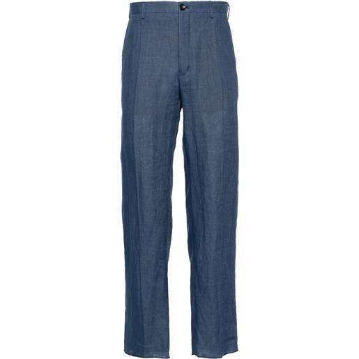 Incotex mid-rise tapered trousers - blu