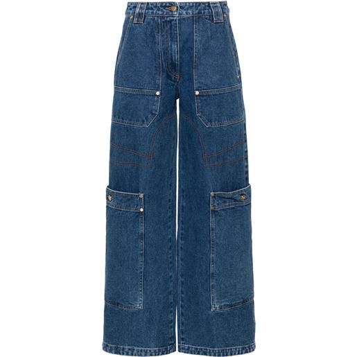 Cult Gaia wynn high-rise wide-leg jeans - blu