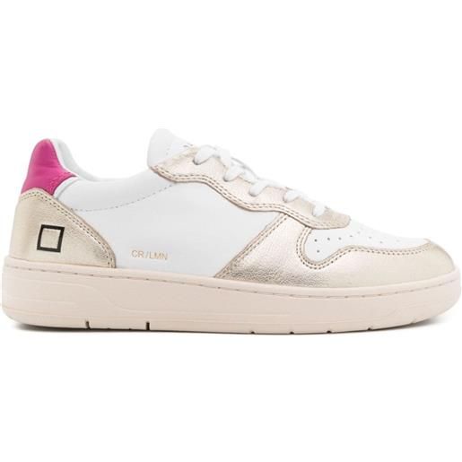 D.A.T.E. court leather sneakers - bianco