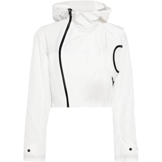 Hyein Seo hooded cropped shell jacket - bianco