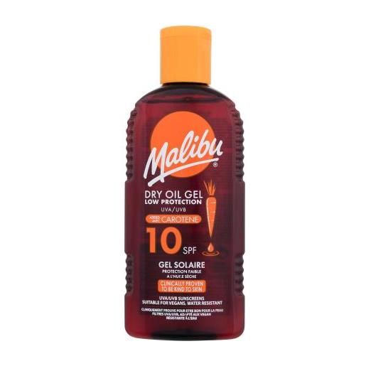 Malibu dry oil gel with carotene spf10 gel solare all'olio impermeabile con carotene 200 ml