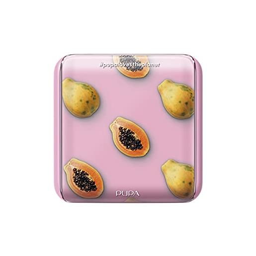 PUPA MILANO pupa tropical trousse 007 rosa papaya palette viso e occhi 007 con specchietto 8gr