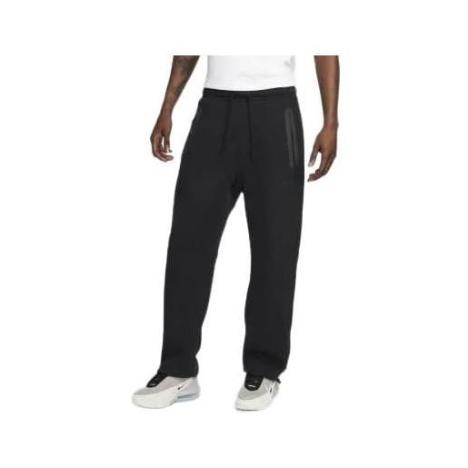 Nike fb8012-010 sportswear tech fleece pantaloni sportivi uomo black/black taglia m