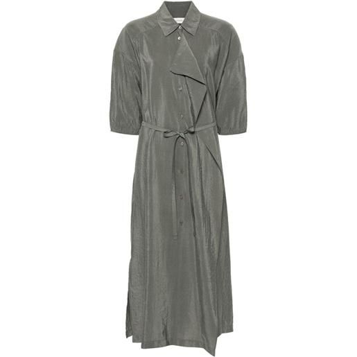 LEMAIRE belted shirt dress - grigio