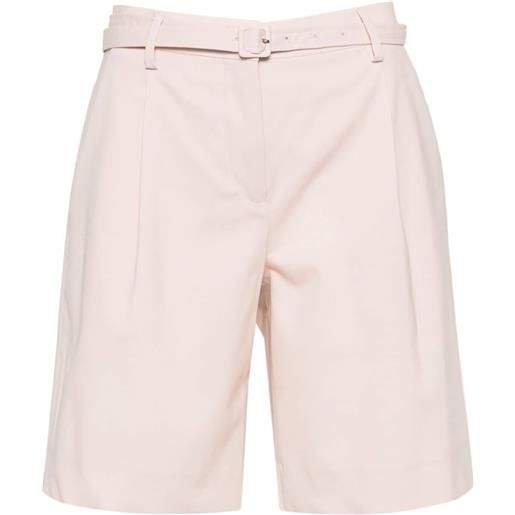 Lardini belted pleated shorts - rosa