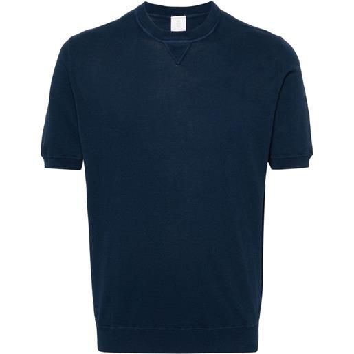 Eleventy fine-knit cotton t-shirt - blu