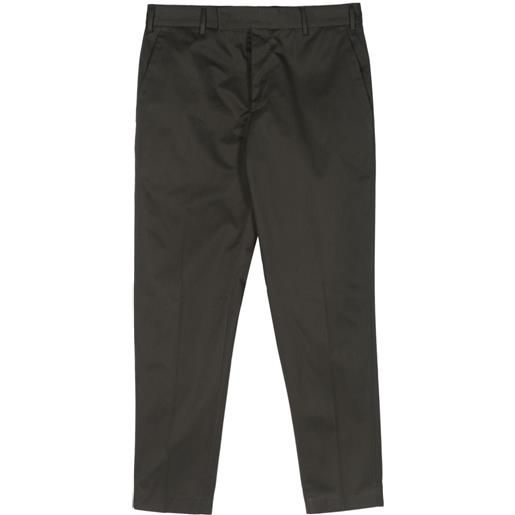 PT Torino mid-rise cotton chino trousers - verde