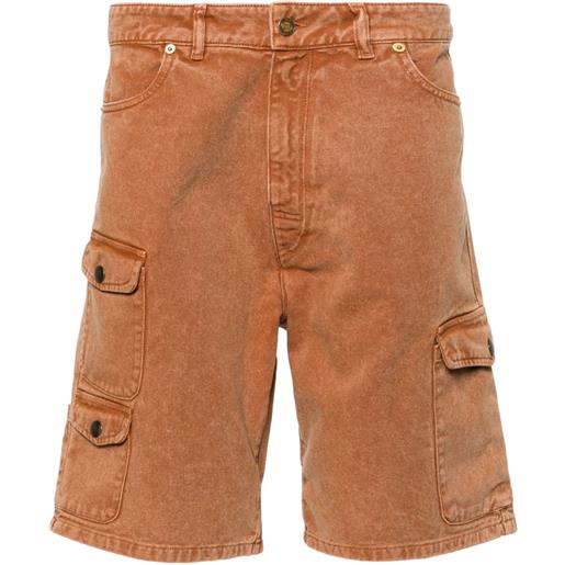 ERL denim cargo shorts - marrone