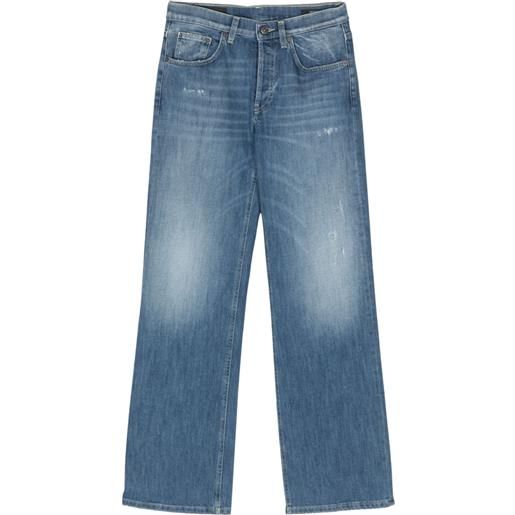DONDUP jacklyn low-rise wide-leg jeans - blu