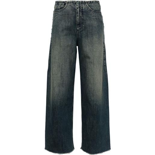 MM6 Maison Margiela jeans a gamba ampia - blu
