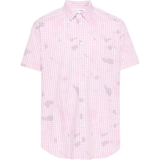 Comme Des Garçons Shirt gingham-check cotton shirt - rosa