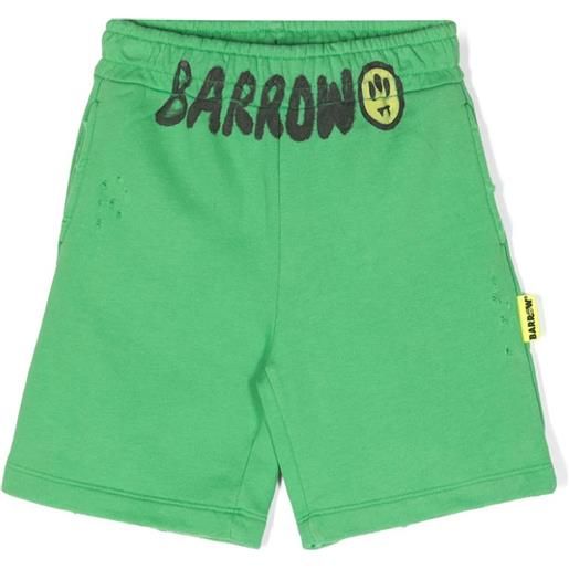 Barrow Kids shorts in cotone verde