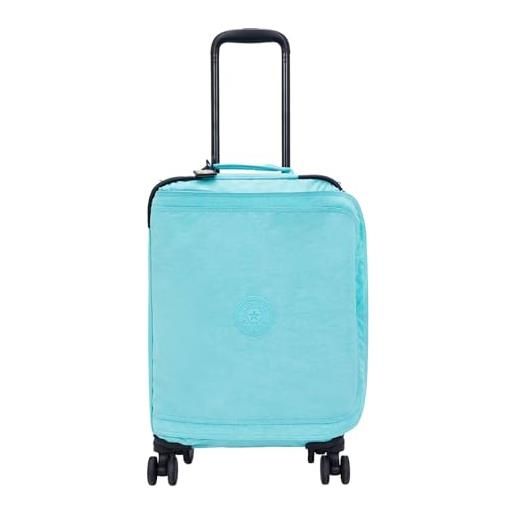 Kipling spontaneous s bagaglio a ruote di piccole dimensioni da cabina, deepest aqua (blu)