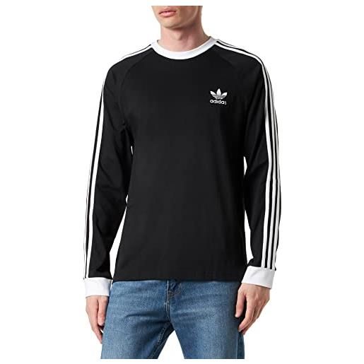 Adidas 3-stripes t, maglia lunga uomo, nero, s