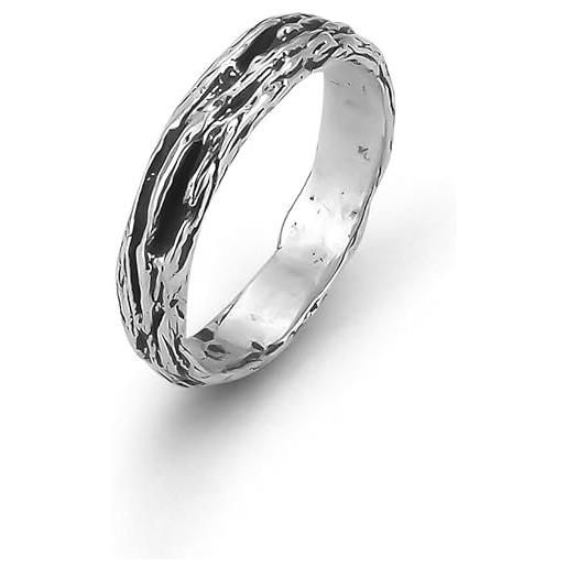 Boccadamo anello fascia in uomo radici argento 925-