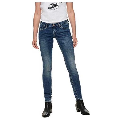 Only nos onlcoral superlow sk jns bb crya041 noos jeans skinny, blu dark blue denim, 40 /l30 (taglia produttore: 31) donna