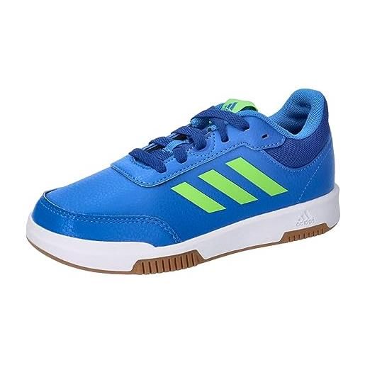adidas tensaur sport training lace shoes, sneaker unisex - bambini e ragazzi, bright royal lucid lime team royal blue, 38 eu