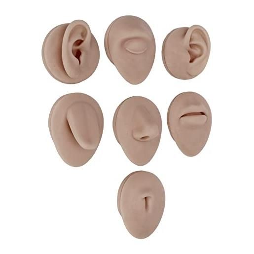 Dioche piercing in silicone modello del corpo per la pratica dei principianti morbido flessibile multiuso orecchio bocca naso occhio lingua ombelico modello per gioiellerie che (colore