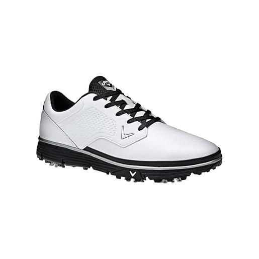 Callaway golf mission - scarpe da golf da uomo, colore bianco/nero, taglia 38, bianco e nero, 39 1/3 eu
