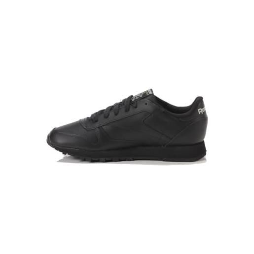 Reebok classic leather, scarpe da ginnastica bambini e ragazzi, core black core black core black, 34.5 eu